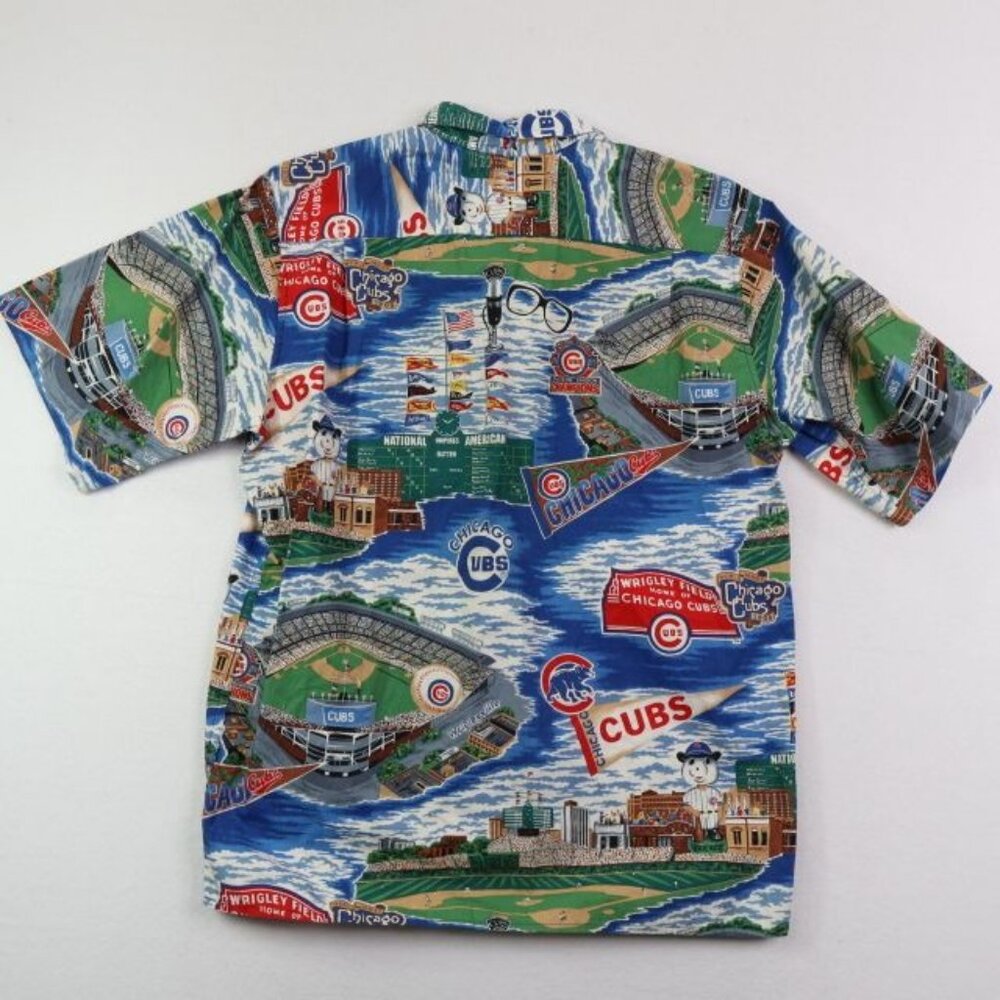 Reyn Spooner Chicago Cubs Baseball Shirt Mens Small Short Sleeve Button - Picture 6 of 8